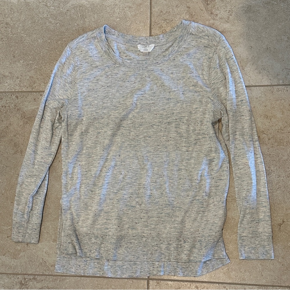 LOFT Outlet Lounge Long Sleeve Tunic Blouse Top Size XS